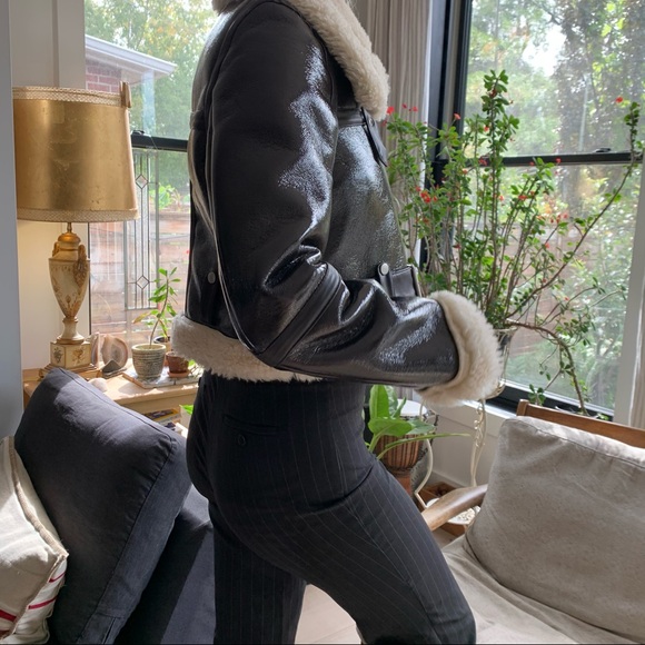 Urban Outfitters Retro Cropped Aviator Jacket - Picture 2 of 4